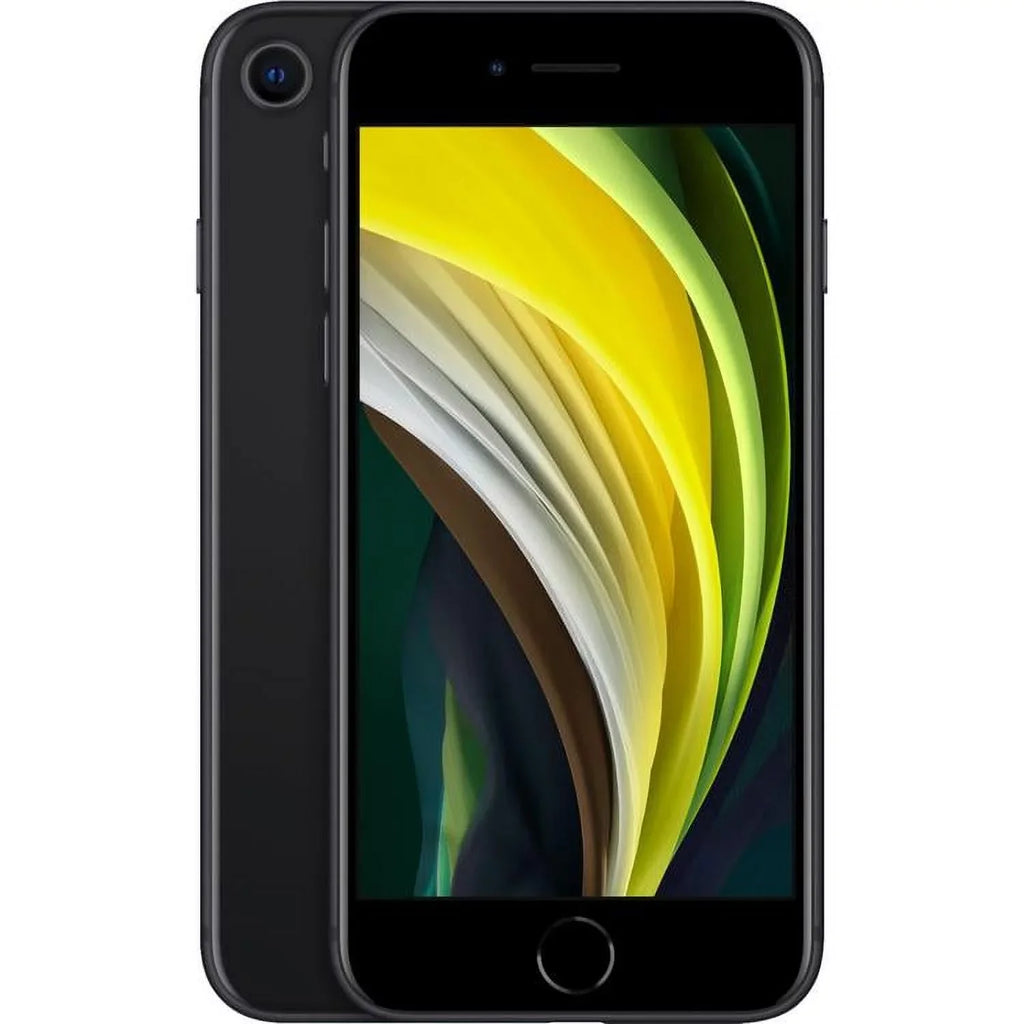 Restored  iPhone SE (2nd Gen) A2275 (Fully Unlocked) 64GB Black (Grade A) w/ Gift Box (Refurbished)