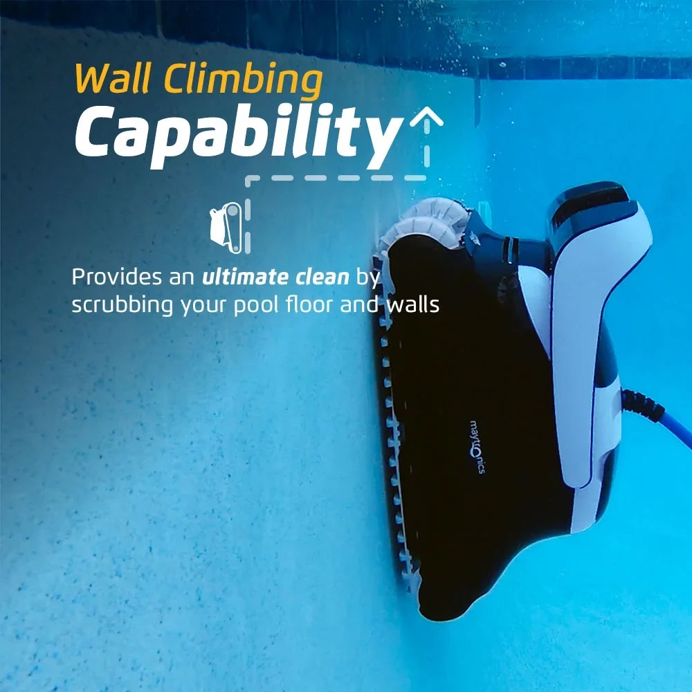Dolphin Explorer E40 Wi-Fi Robotic Pool Vacuum Cleaner Pools up to 50 FT - Waterline Scrubber Brush
