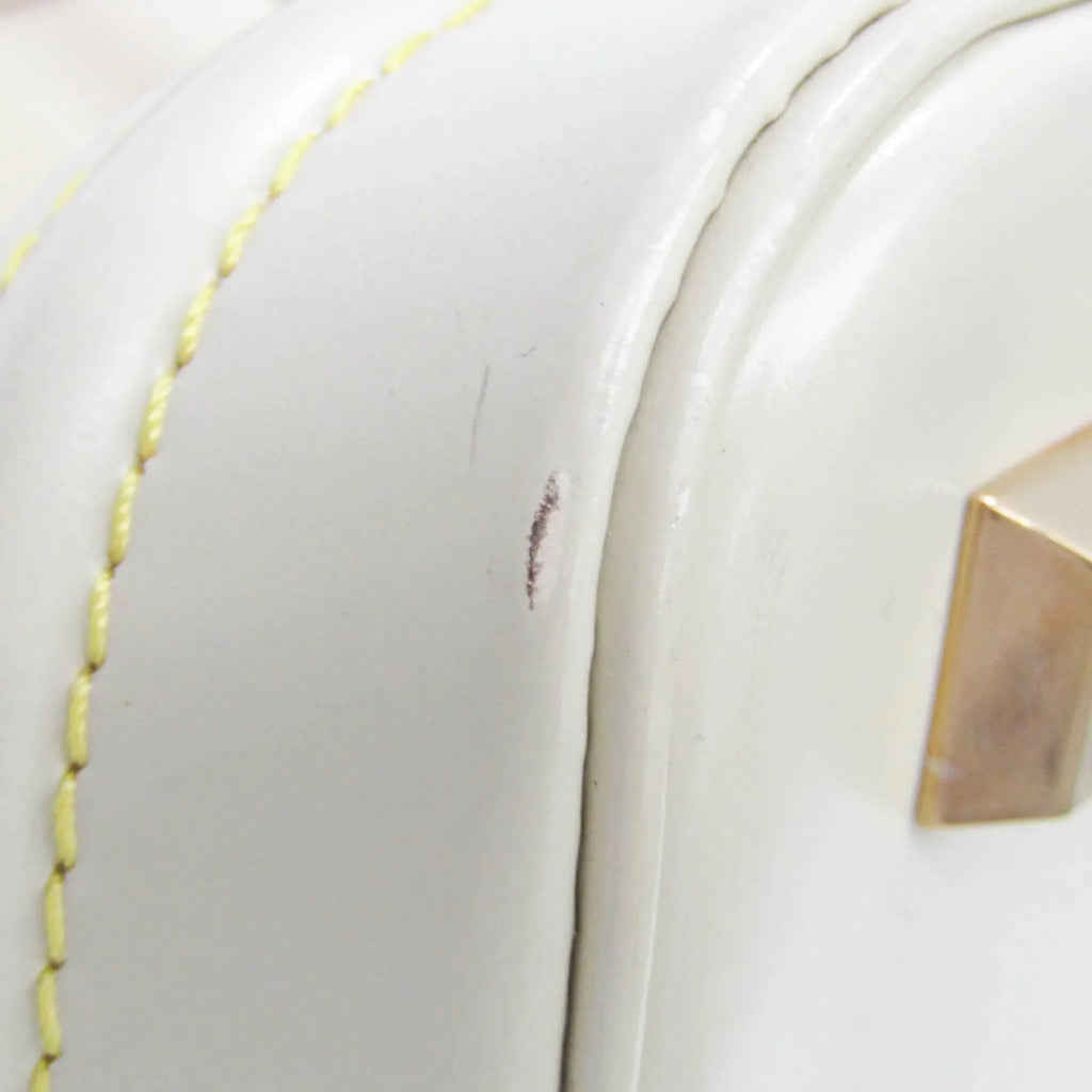 Pre-Owned Louis Vuitton Suhali Lockit PM M91887 Women's Handbag Blanc (Good)