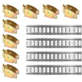 DC Cargo Mall E Track Shelving Kit - 12 Pieces: 5 ft Galvanized E Track Rails & E Track Wood Beam Sockets