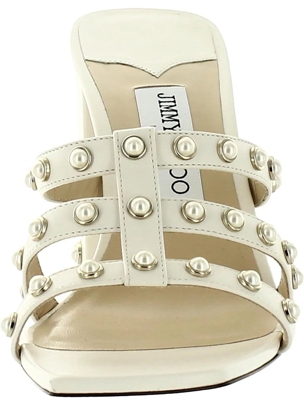 Jimmy Choo Womens Hazal  Leather Slip On Heels
