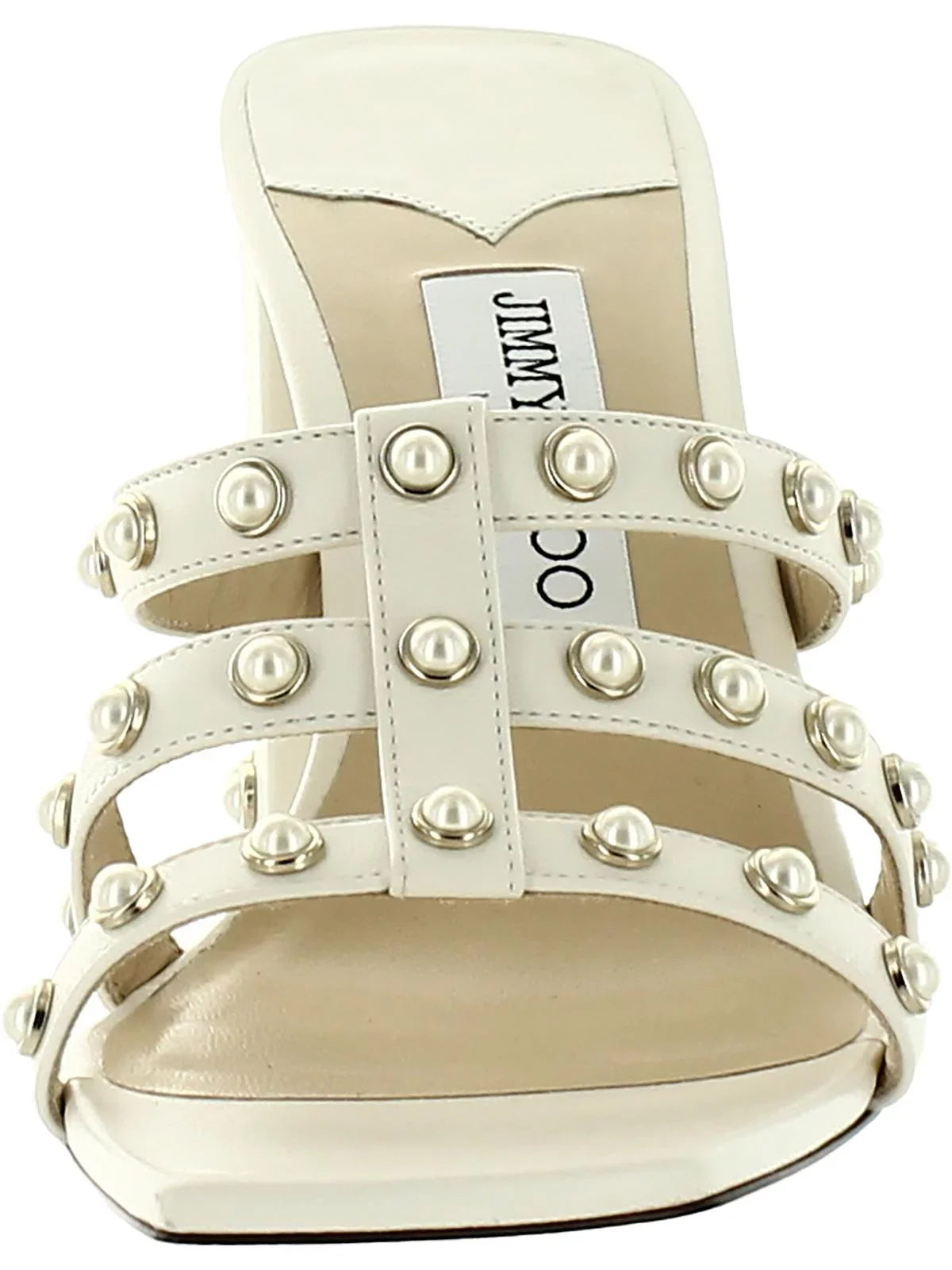 Jimmy Choo Womens Hazal  Leather Slip On Heels