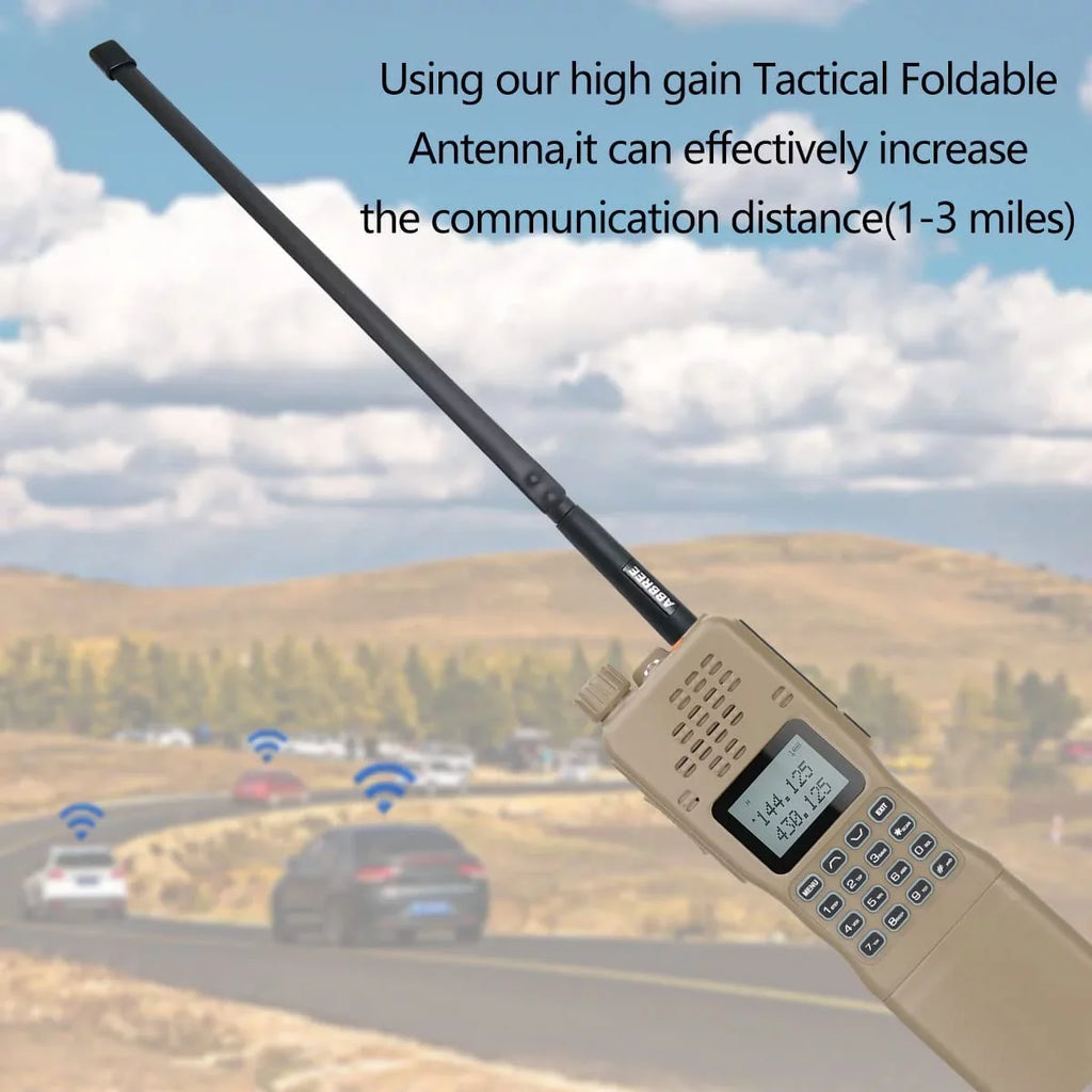AR-152 10W Ham Radio Military Grade Two Way Radio for Adults,Long Range Rechargeable Tactical Radio with Speaker Mic and Tactical Antenna Full  Accessories Walkie Talkies