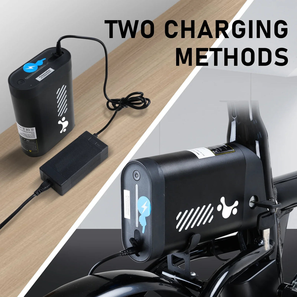 Range 16-37MILE for Adults. COLORWAY BK35M Folding Electric Bicycles, 16 inch E Bike 350W City E-Bike Max