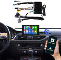 Road Top Wireless Carplay Retrofit Kit Decoder for Audi A6 2010-2016 Year with MMI 3G System, fit for Audi A7 2016-2018 Year with MIB2, Support Android Auto, Mirrorlink, Reverse Camera