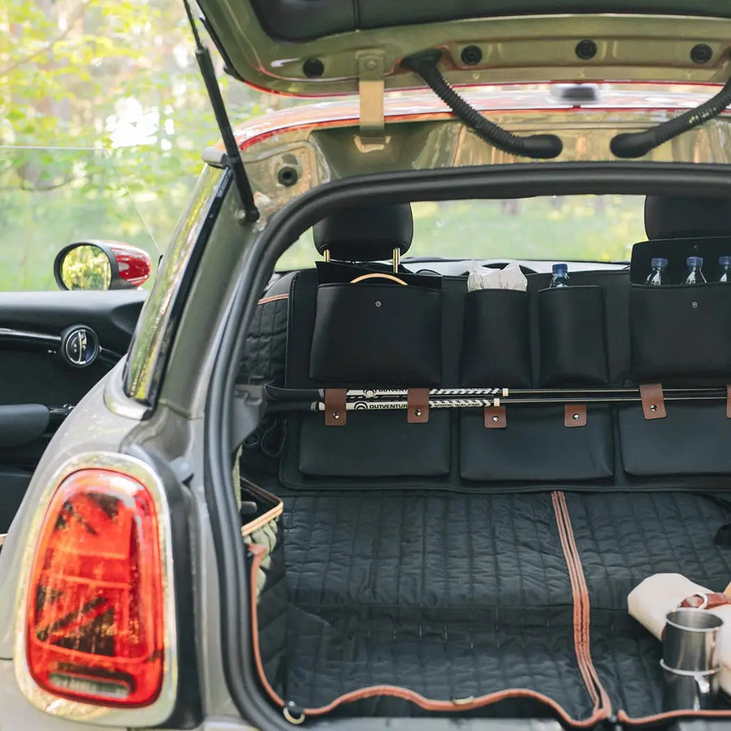 Hanging Car SUV Trunk Organizer Black Brown Eco Leather Owleys Storage Accessories With Pockets Waterproof