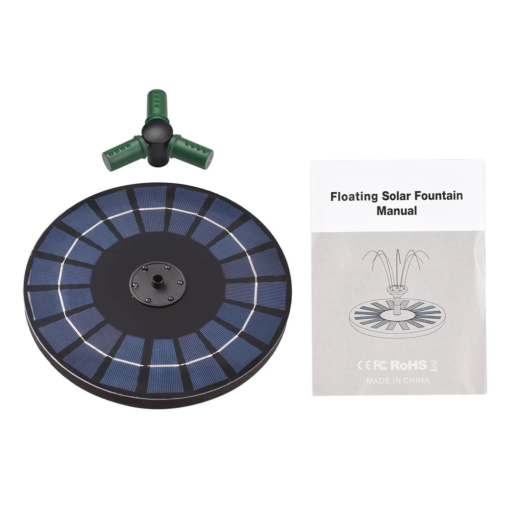 fountain,Led Solar aqua Pump With Battery Auto-shut Off With Battery Auto-shut Off 9 Inch 9 Inch Bath Nozzle Led Solar 6w Auto-shut Off 9 With Rotatable Nozzle Solar liquid Pump Yaliya Qisuo
