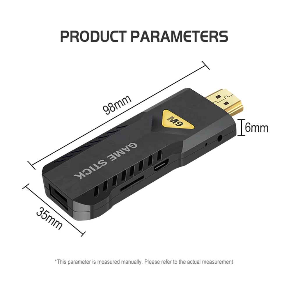 Anself Game Console 4K HDR TV Stick With 3D Denoising, Anti-Shake, 5G WiFi matching for Ultimate Gaming Experience
