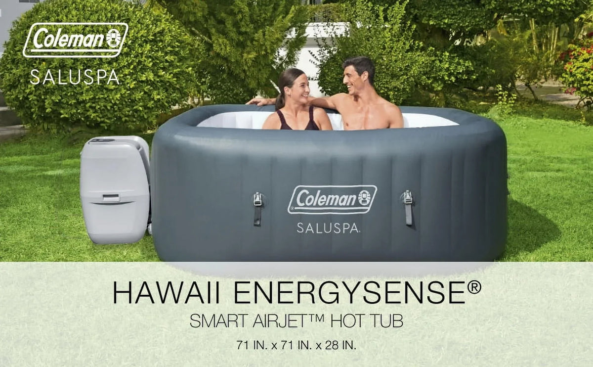 Bestway Coleman Hawaii Hot Tub + Bestway SaluSpa Non Slip Spa Seat