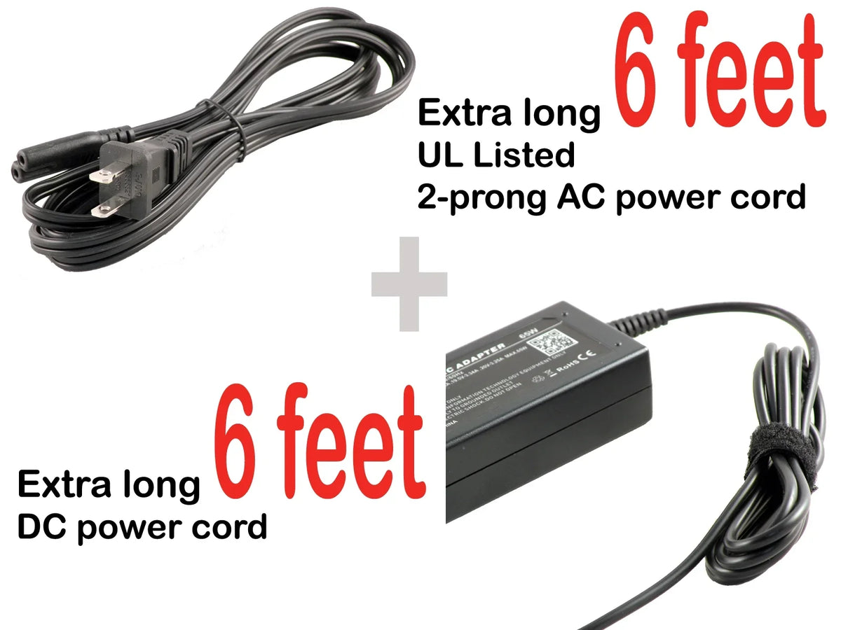 iTEKIRO AC Adapter for  100S Chromebook 11.6" Model 80QN, 80QN0000US, 80QN0001US, 80QN0002US, 80QN0009US; Ideapad 100S 14", 100S-14IBR Model 80R9, 80R90004US, 80R9005KUS, 80R90073US, 80R90074US
