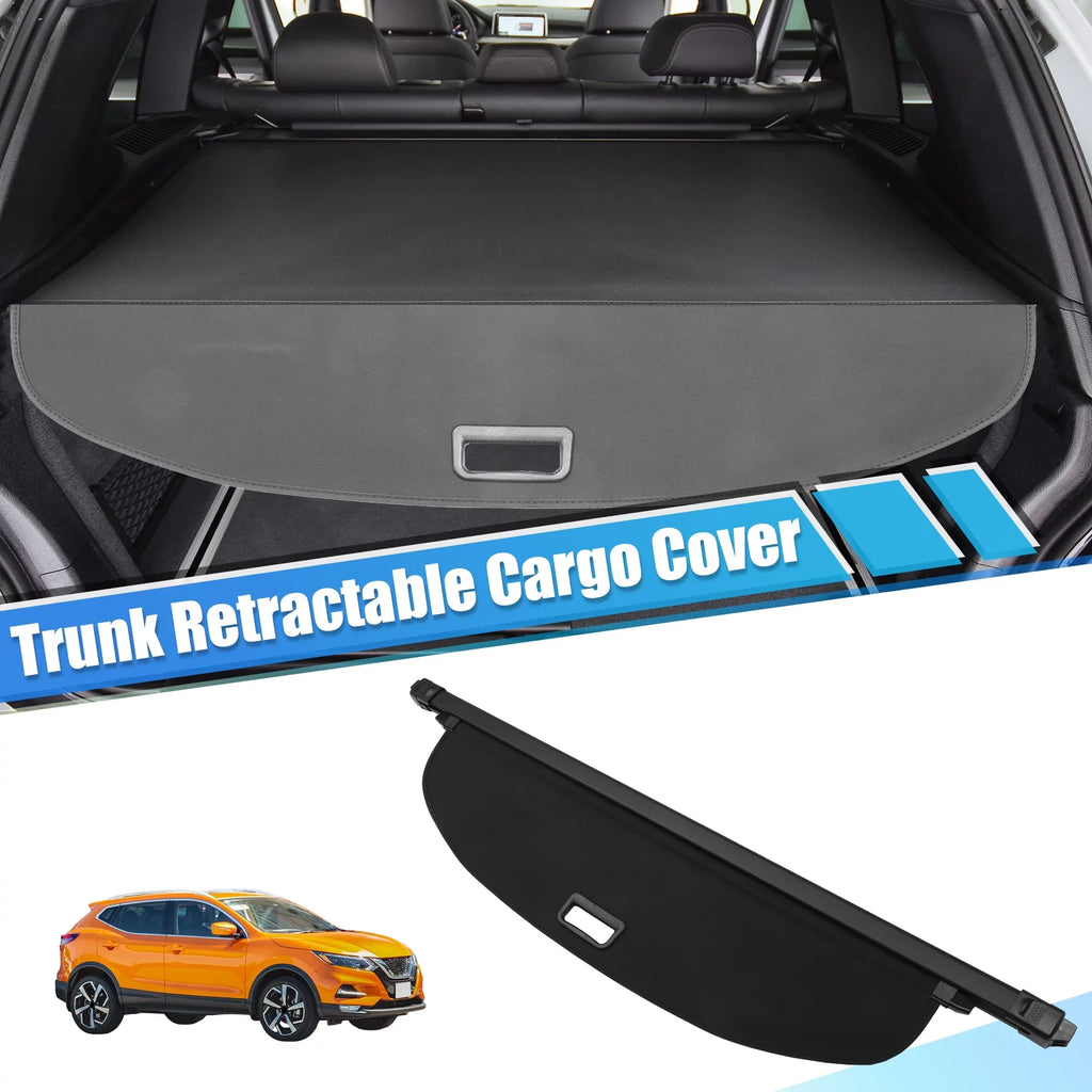 Unique Bargains Retractable Cargo shield Rear Trunk protector Shield Shade Ajustable Fit for Nissan Rogue 2021-2024 Black
