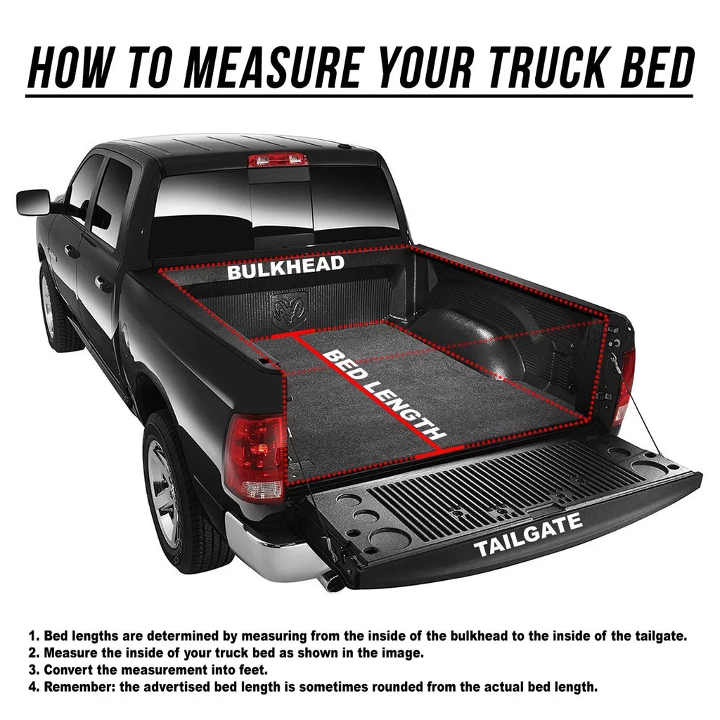 DNA Motoring TTC-RU-043 for 2015 to 2019 Chevy Colorado/GMC Canyon 5 Ft Short Bed Roll-Up Soft Vinyl Tonneau protector 16-18