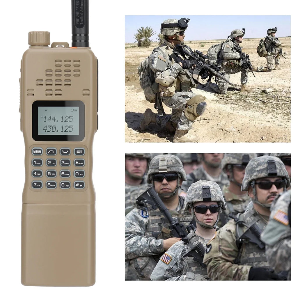 AR-152 10W Ham Radio Military Grade Two Way Radio for Adults,Long Range Rechargeable Tactical Radio with Speaker Mic and Tactical Antenna Full  Accessories Walkie Talkies
