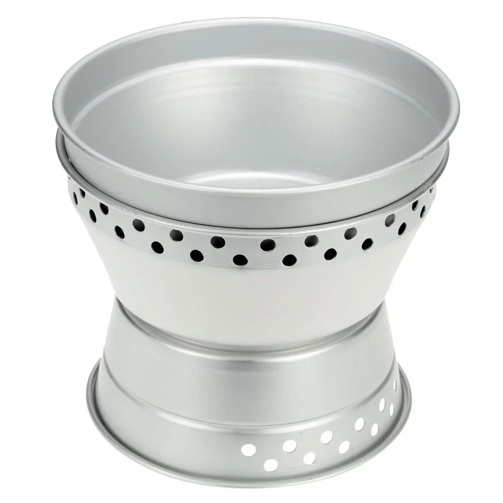 Aibecy Portable Camping Cookware Mess Kit Stove Spirit with Stand Pot Pan Cookware Set for Backpacking Hiking Picnic BBQ