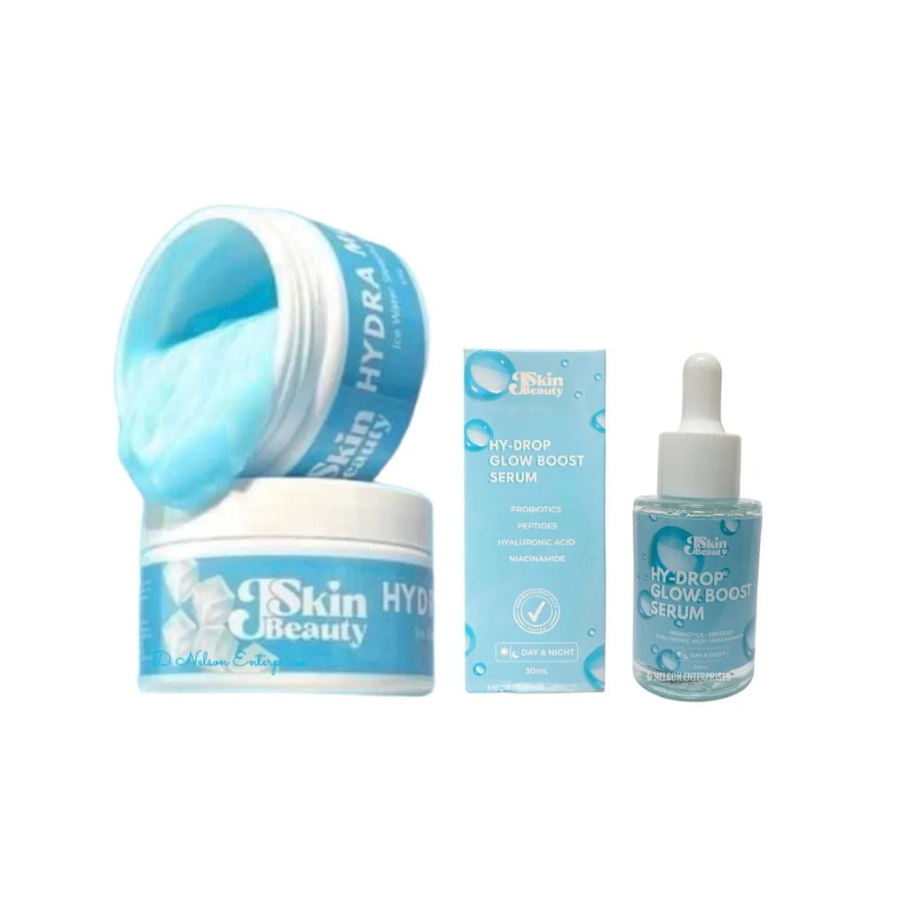 Glowing Skin Combo: JSkin Beauty Hydra Moist Ice aqua Sleeping Mask & Hydrop-Glow Boost Serum