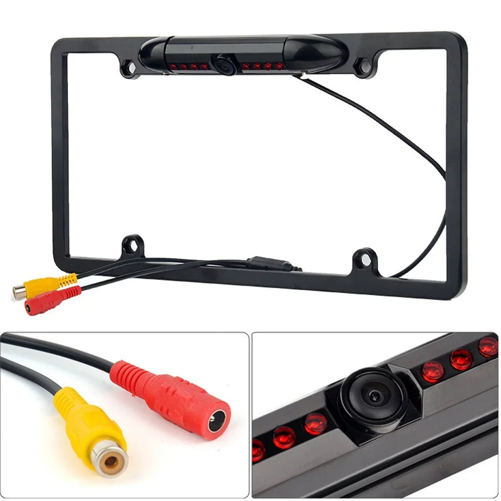 FOR PIONEER AVH-X4500BT NIGHT VISION - COLOR REAR VIEW CAMERA - BLACK FRAME