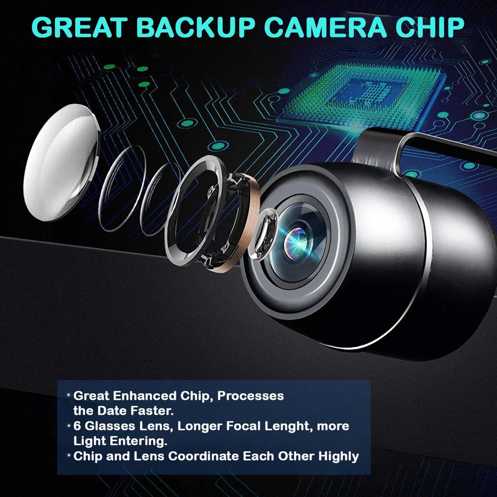CAM110 Backup Camera License Plate HD Night Vision Rear View 170° Angle Waterproof suitable with Pioneer Car Radio DMH-100BT DMH-WT8600NEX DMH-160BT DMH1770NEX AVH-120BT AVH-210EX AVH-2550NEX