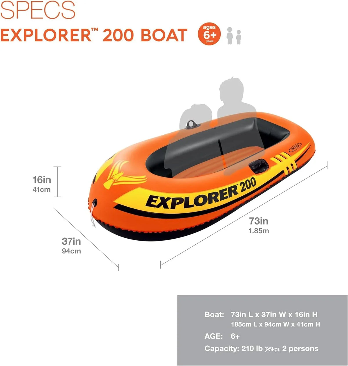 Intex Explorer 200, 2-Person Inflatable vessel