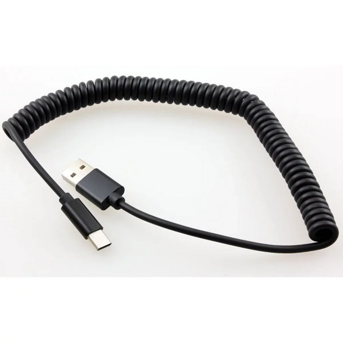 Type-C Coiled USB Cable w 3-Port USB 42W Quick Car Charger Z3R for  Galaxy Note 10 Plus Fold A9 A50 A20 A10e - Sonim XP8 XP3 -  Xperia 5 10 Plus 1 -  Redmi Note 7, Mi Mix 2 9T