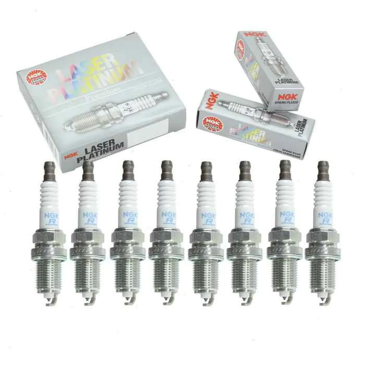 8 pc NGK Laser Platinum Spark Plugs matching with  Sequoia 4.7L V8 2005-2009