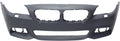 Front BUMPER wrap appropriate For  5-SERIES 2014-2016 Primed with M Pkg with PDC Sensor Holes and Side View Cam Sedan/Hybrid