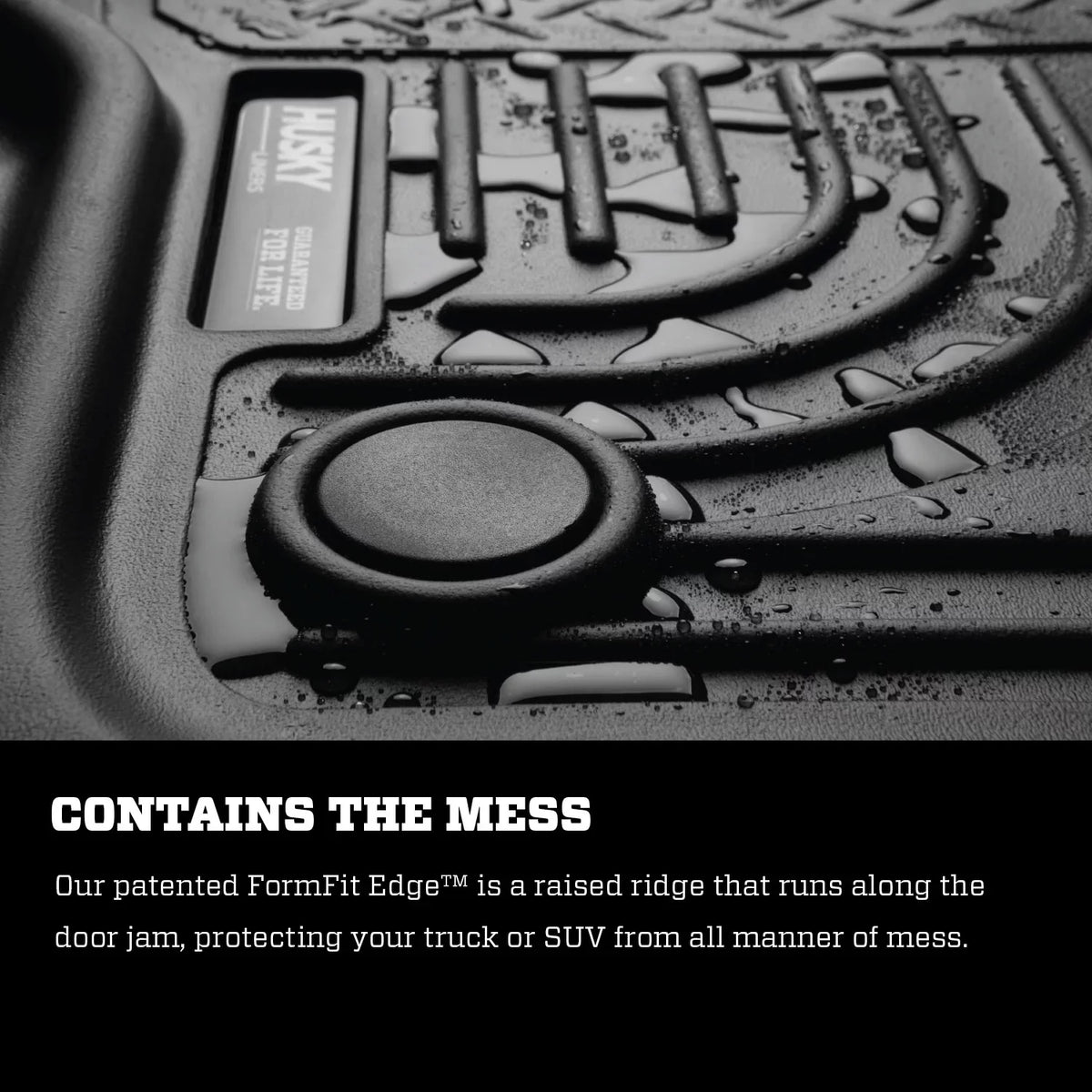 Husky by RealTruck 3rd Seat Floor Liner suitable with 17-18 Pacifica matching with select: 2017-2021 Chrysler Pacifica Touring L, 2020-2021 Chrysler Voyager