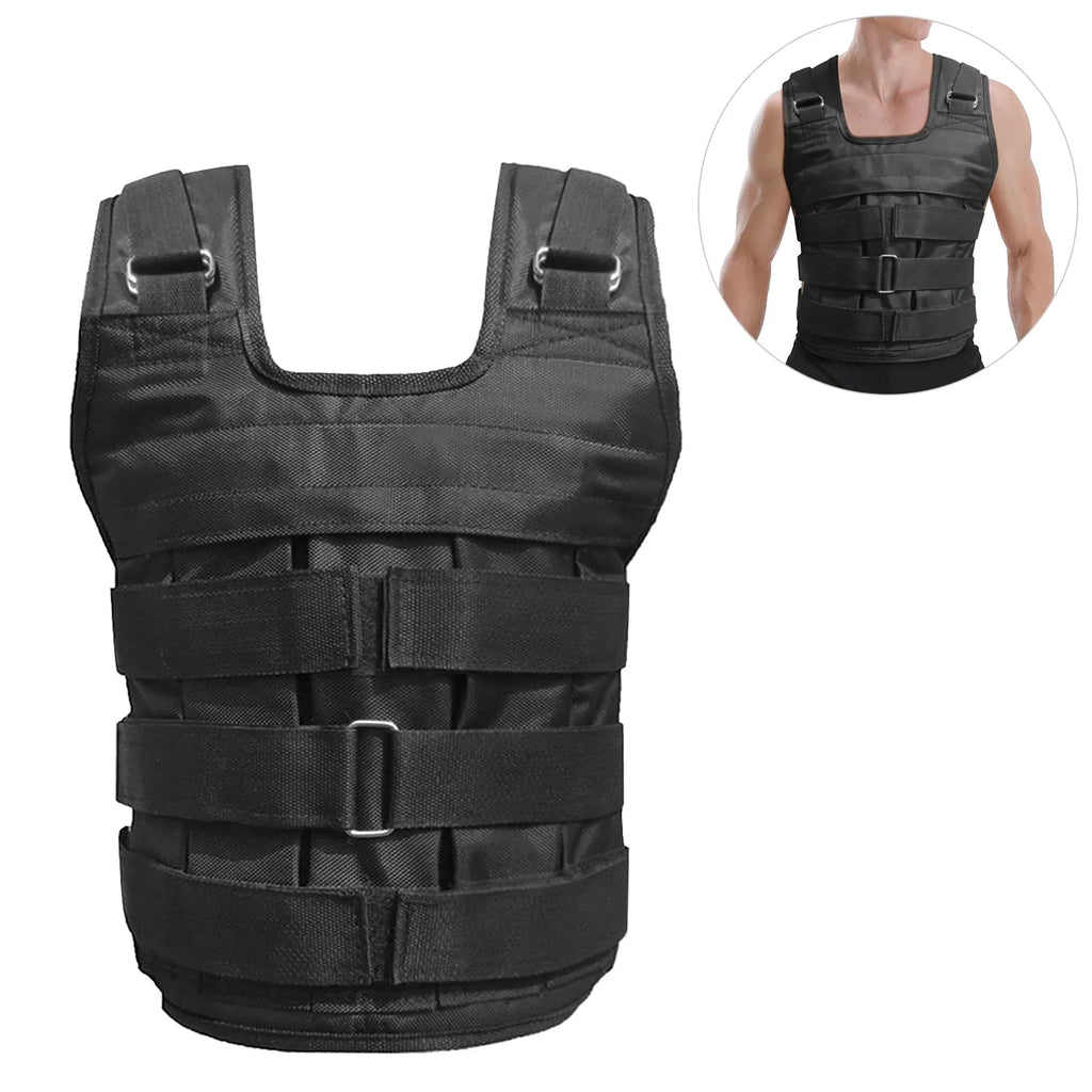 Load, Oxford Cloth. Nebublu Strength Training Weighted Vest - Adjustable Weight Jacket, 50kg Max
