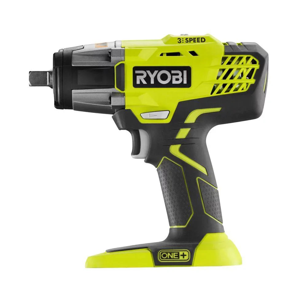 Cordless 3-Speed Impact Wrench (Tool-Only) P261. Ryobi 18-Volt ONE+ 1/2 in