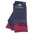 Socks Mens Large Gray Crew 6-12 Cushioned Aeroready 3 Pairs