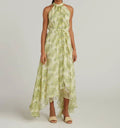 Women's Saloni Evening Size 6 Straight Gown Terrarium Lemon