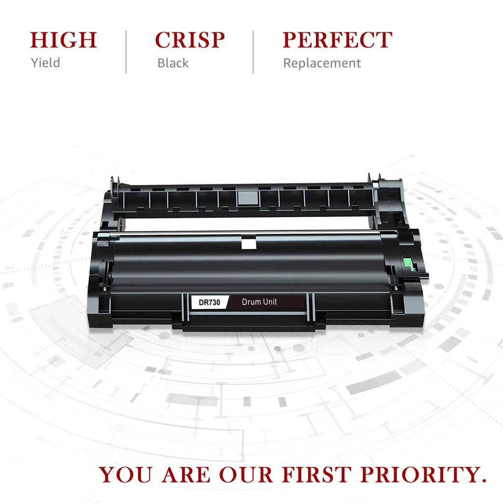 suitable for brother Printer DR730 Drum Unit Toner(2 pack)