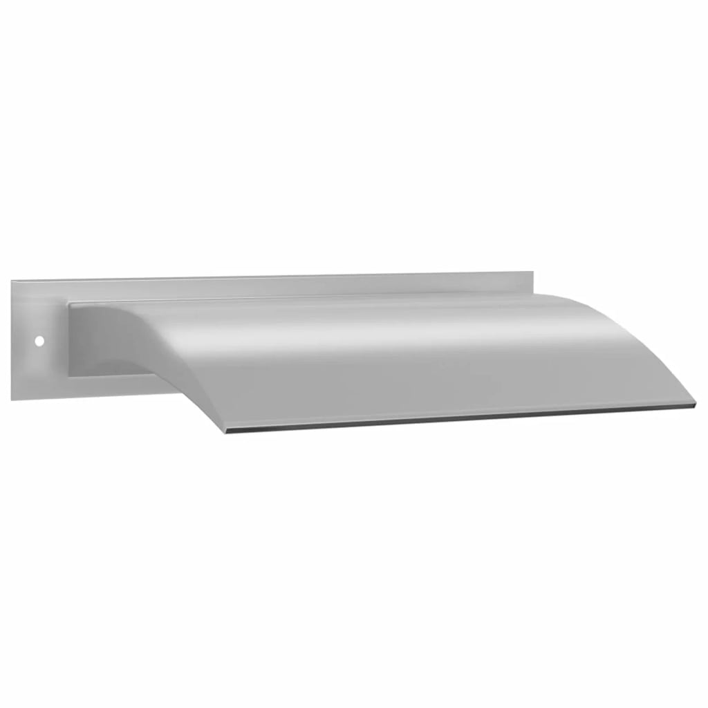 Dcenta Waterfall Pool Fountain Stainless Steel Descent moisture Spillway Pond Fountain for Garden Outdoor In Ground Swimming Pool 17.7 x 10.2 x 3.5 Inches (L x W x H)