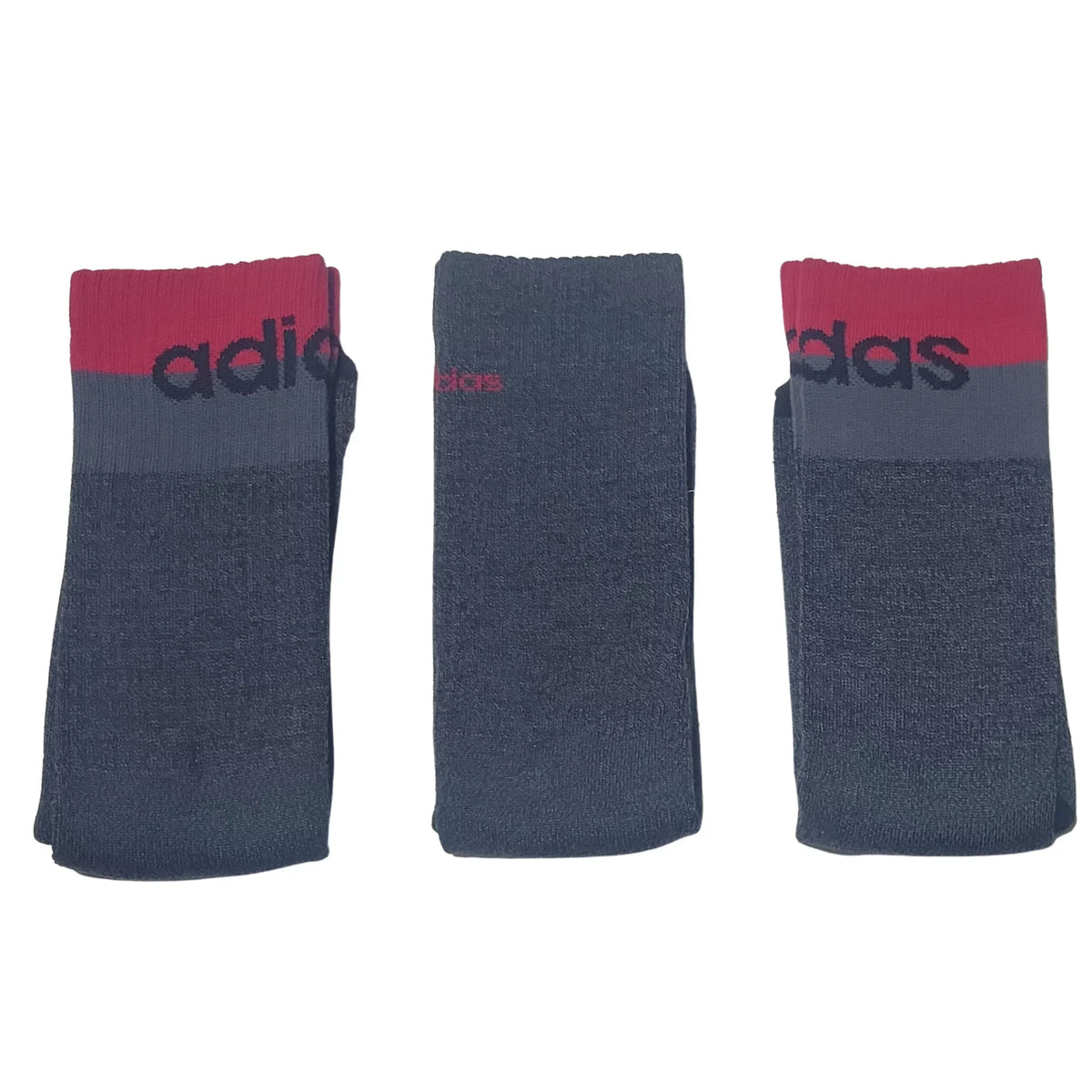 Socks Mens Large Gray Crew 6-12 Cushioned Aeroready 3 Pairs