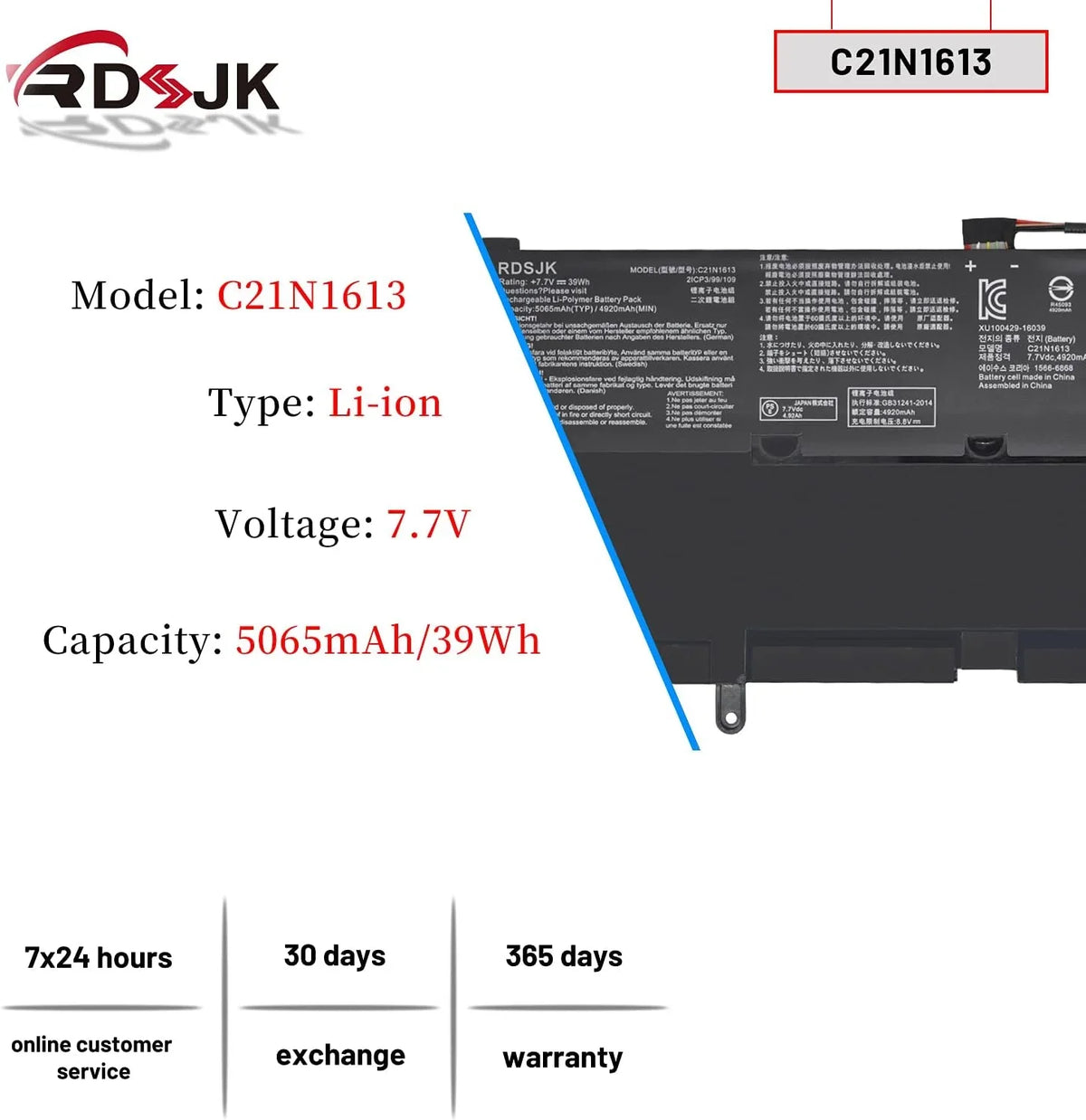 C21N1613 Laptop y for  Chromebook Flip C302 C302C C302CA C302CA-1A C302CA-DH54 C302CA-DHM4 C302CA-DHM3