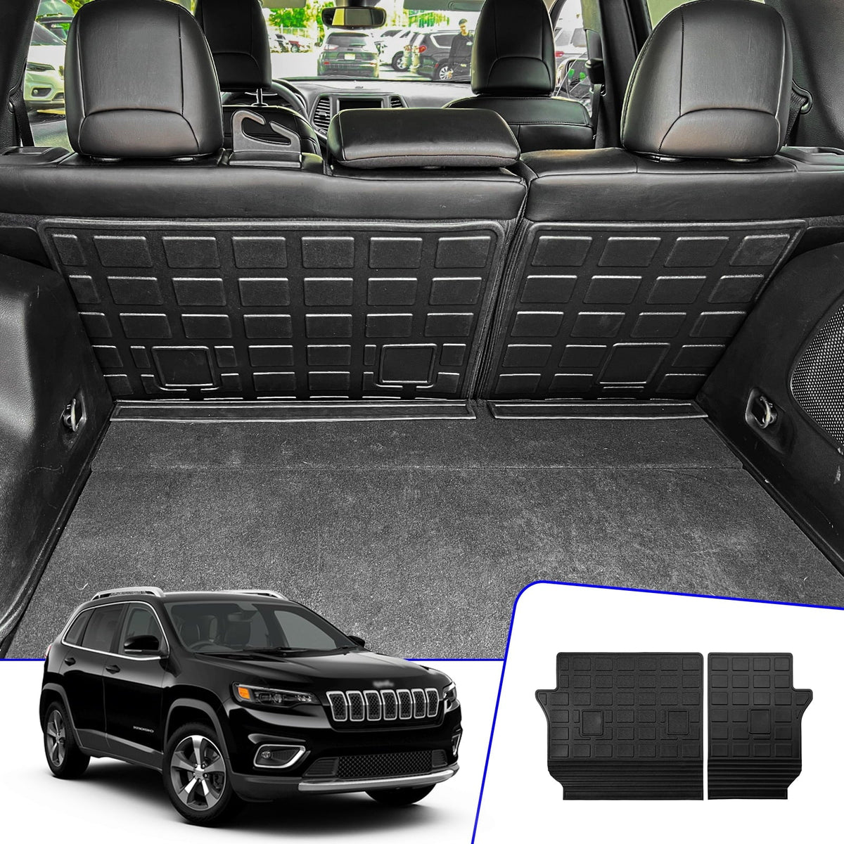 Fit 2019-2023 Jeep Cherokee Back Seat wrap Protector Trunk Mat Cargo Mat Cargo Liner 2022 Jeep Cherokee
