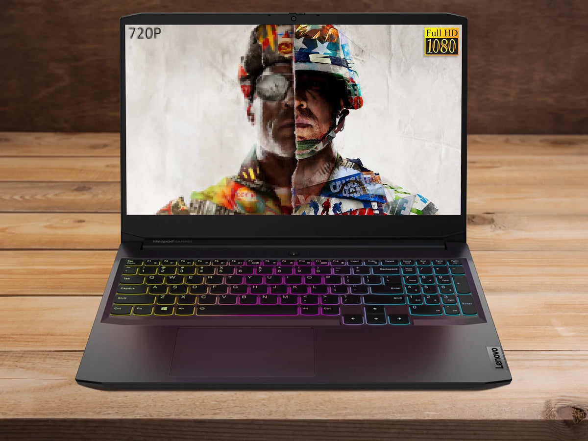 IdeaPad 3 Gaming Laptop, 15.6" 120Hz FHD Display, AMD Ryzen 5 5600H Upto 4.2GHz, 32GB RAM, 2TB NVMe SSD, NVIDIA GeForce RTX 3050, HDMI, Wi-Fi, Bluetooth, Windows 10 Pro