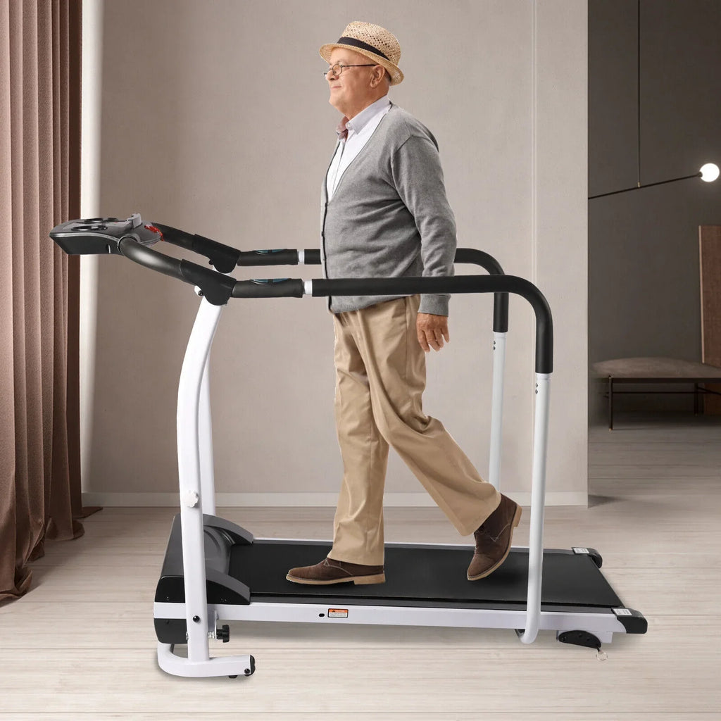 DENEST Treadmill for Elderly Indoor Exercise Electric Walking Machine， Recovery Fitness Walking Treadmill