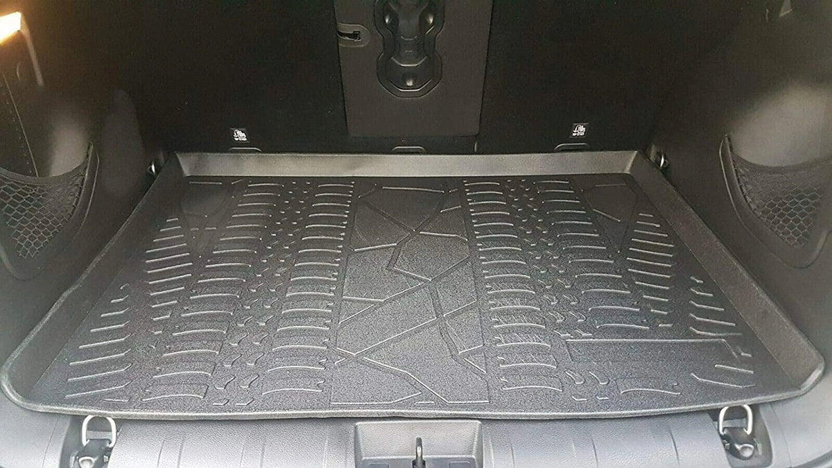 EACCESSORIES EA Cargo Liner – Trunk Mat for Jeep Renegade 2015-2023 – atmospheric conditions-impervious Trunk Mats for Cars with Raised Lip – Non-Slip Car Trunk Mat Rubber – Easy to Install – Laser Pre-Cut Design
