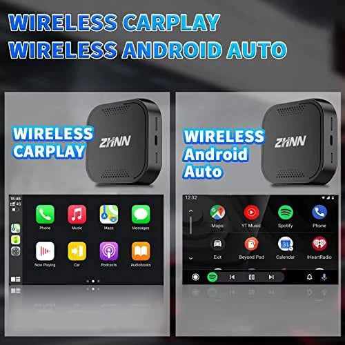 Multimedia Video Box, Android 9, 4G+64G, Carplay AI Box Support YouTube/Netflix , The Magic Box Carplay Streaming for Car, Wired to Wireless Carplay& Android auto Adapter/Dongle