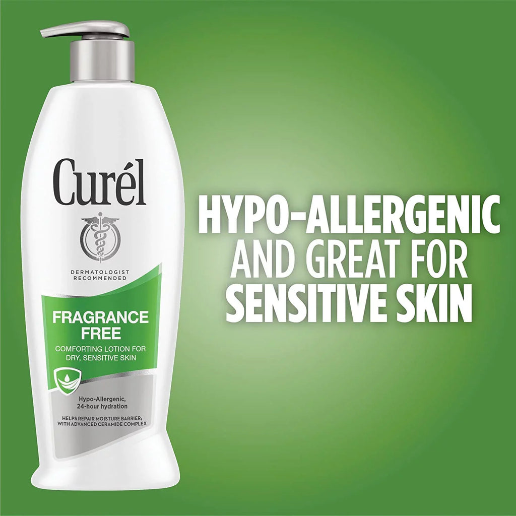 Curel Continuous Comfort Lotion Fragrance Free 20 oz (Pack of 3)