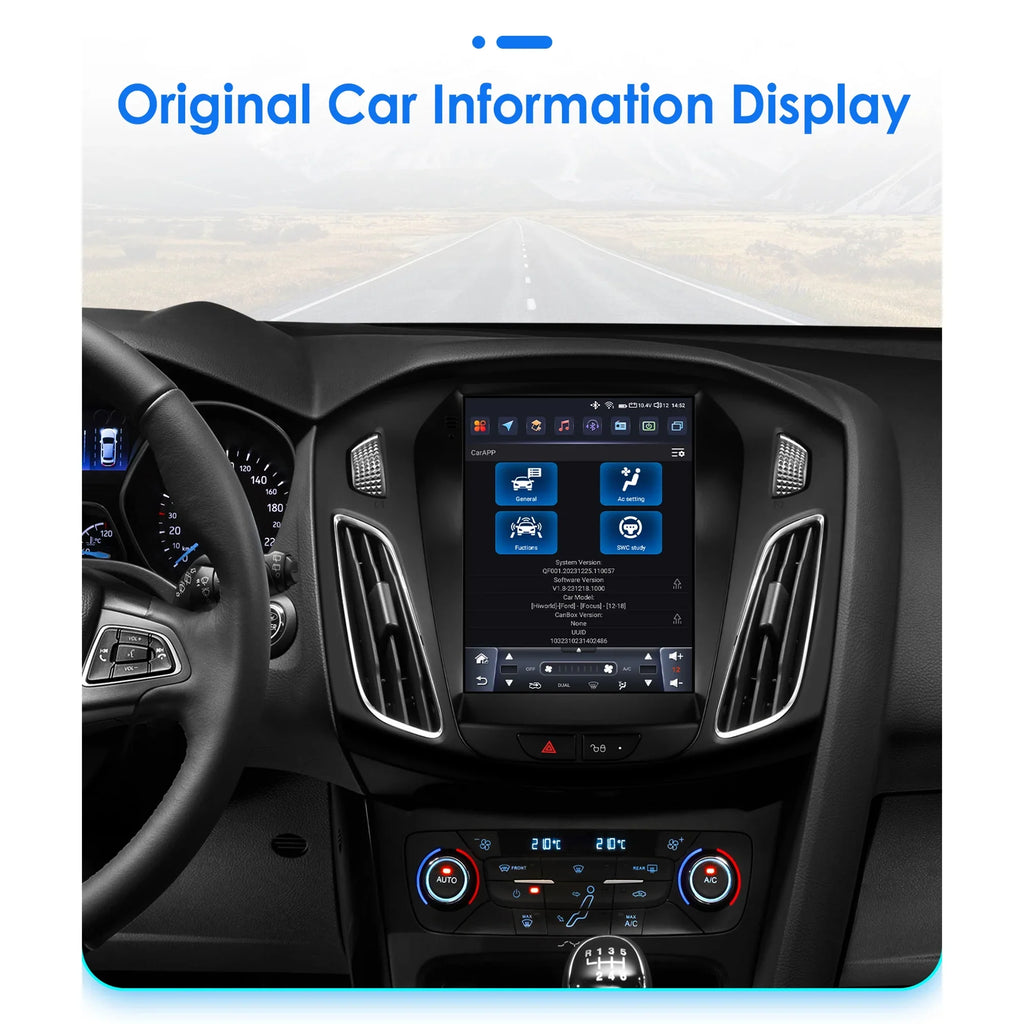 Carplay Android 13.0 Wifi Bluetooth 4+32GB RDS 9.7" Car Stereo Radio Head Unit GPS Navigation Player For  Focus 2011 2012 2013 2014 2015 2016 2017 2018 2019